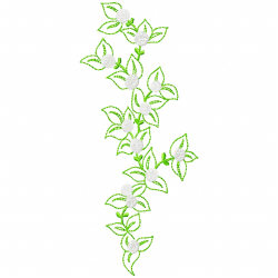 Flowers And Tree Embroidery Design 12 Flowers And Tree Embroidery Design 12